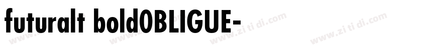 futuralt bold0BLIGUE字体转换